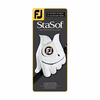 Men's Footjoy StaSof Golf Gloves White NZ-469769